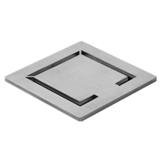 Rost puristisch Quadrat GEBERIT, Edelstahl