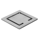 Rost puristisch Quadrat GEBERIT, Edelstahl