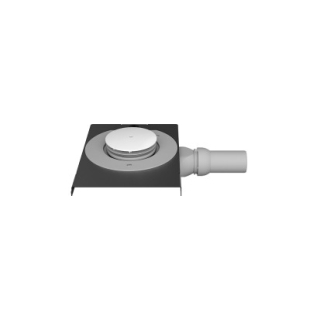 Ablauf DURAVIT D 90 mm, Abgang waagrecht