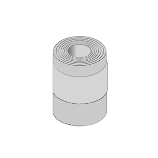 Schürzenprofil ISO-HAFNER 2,6 m, selbstklebend