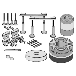 Schallschutz ISO-SET-HAFNER Badewanne Stahl