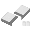 Wannen-Eckdichtungs-Set 4D HAFNER, Set à 2 stk.