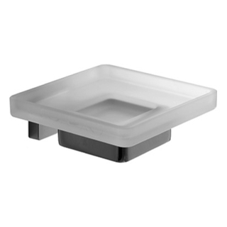 Seifenhalter Cubo Glasschale satiniert