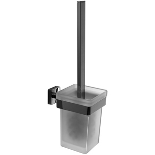 Klosettbürstenhalter Cubo Glasbehälter satiniert