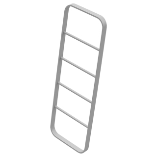 Handtuchleiter Oval 55 x 10 x 160 cm