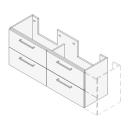 Unterbau TORO VARIABEL Breite x Tiefe x Höhe...