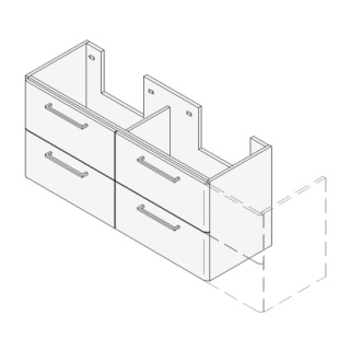 Unterbau ASINO VARIABEL Breite x Tiefe x Höhe gemäss