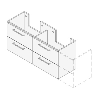 Unterbau ASINO VARIABEL Breite x Tiefe x Höhe gemäss