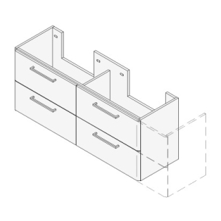 Unterbau ASINO VARIABEL Breite x Tiefe x Höhe gemäss