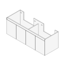 Unterbau GATTO Breite x Tiefe x Höhe gemäss