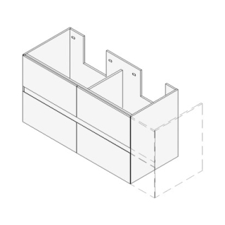 Unterbau GATTO VARIABEL Breite x Tiefe x Höhe gemäss