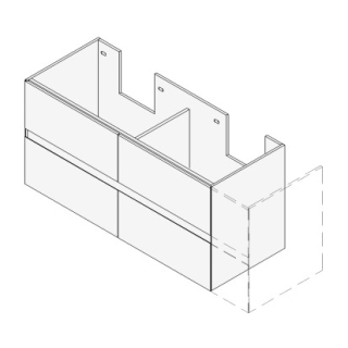 Unterbau GATTO VARIABEL Breite x Tiefe x Höhe gemäss
