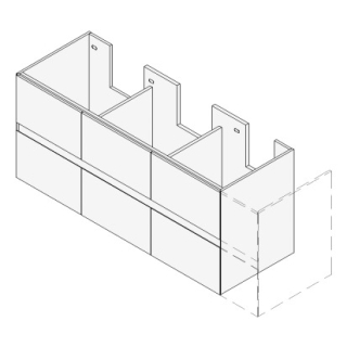 Unterbau GATTO VARIABEL Breite x Tiefe x Höhe gemäss