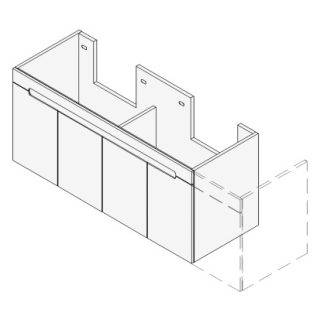 Unterbau SOLANA VARIABEL Breite x Tiefe x Höhe gemäss