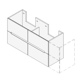 Unterbau SOLANA VARIABEL Breite x Tiefe x Höhe gemäss