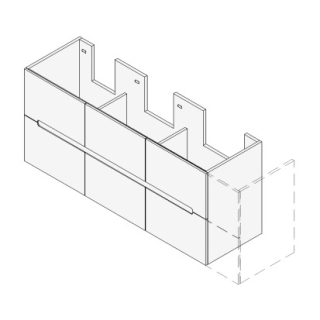Unterbau SOLANA VARIABEL Breite x Tiefe x Höhe gemäss