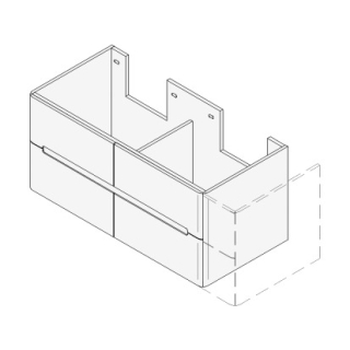 Unterbau LORO VARIABEL Breite x Tiefe x Höhe gemäss