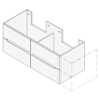 Unterbau LORO VARIABEL Breite x Tiefe x Höhe gemäss