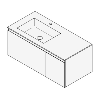 Unterbau GUFO 100,0 x 45,0 x 55,0 cm