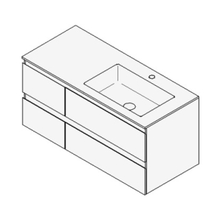 Unterbau GUFO 100,0 x 50,0 x 55,0 cm