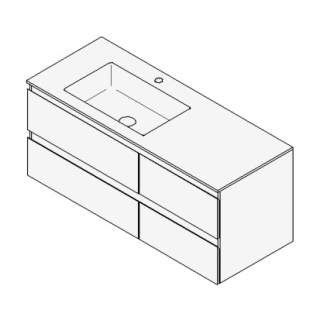 Unterbau GUFO 120,0 x 50,0 x 55,0 cm