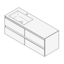 Unterbau GUFO 130,0 x 50,0 x 47,0 cm