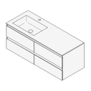 Unterbau GUFO 130,0 x 50,0 x 55,0 cm