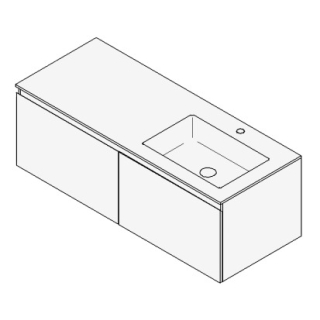 Unterbau GUFO 130,0 x 45,0 x 55,0 cm