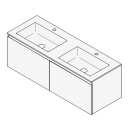 Unterbau GUFO 130,0 x 45,0 x 47,0 cm
