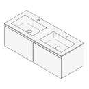 Unterbau GUFO 130,0 x 45,0 x 55,0 cm