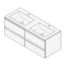 Unterbau GUFO 130,0 x 50,0 x 55,0 cm