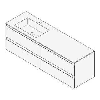 Unterbau GUFO 150,0 x 50,0 x 47,0 cm