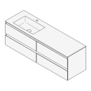 Unterbau GUFO 150,0 x 50,0 x 47,0 cm