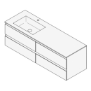 Unterbau GUFO 150,0 x 50,0 x 55,0 cm