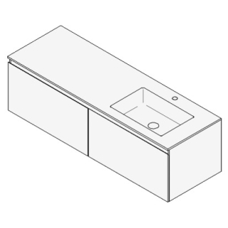 Unterbau GUFO 150,0 x 45,0 x 55,0 cm