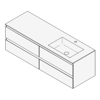 Unterbau GUFO 150,0 x 50,0 x 55,0 cm