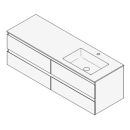 Unterbau GUFO 150,0 x 50,0 x 55,0 cm