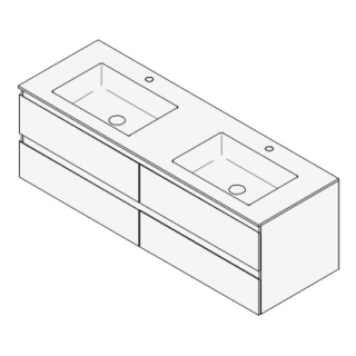 Unterbau GUFO 150,0 x 50,0 x 55,0 cm