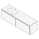 Unterbau GUFO 160,0 x 45,0 x 47,0 cm