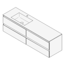 Unterbau GUFO 160,0 x 50,0 x 47,0 cm