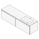 Unterbau GUFO 160,0 x 45,0 x 47,0 cm