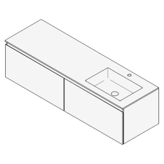 Unterbau GUFO 160,0 x 45,0 x 55,0 cm