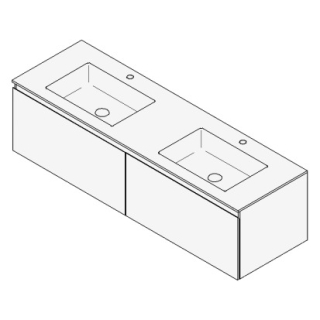 Unterbau GUFO 160,0 x 45,0 x 55,0 cm