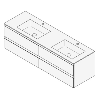 Unterbau GUFO 160,0 x 50,0 x 55,0 cm