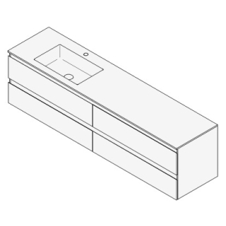 Unterbau GUFO 180,0 x 50,0 x 47,0 cm