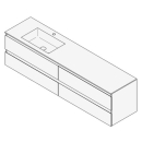 Unterbau GUFO 180,0 x 50,0 x 47,0 cm