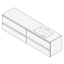 Unterbau GUFO 180,0 x 50,0 x 47,0 cm