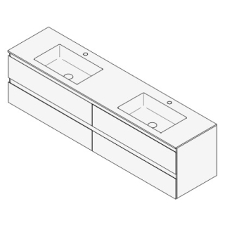 Unterbau GUFO 180,0 x 50,0 x 47,0 cm