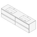 Unterbau GUFO 180,0 x 50,0 x 47,0 cm