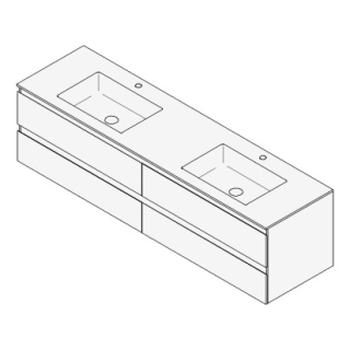 Unterbau GUFO 180,0 x 50,0 x 55,0 cm